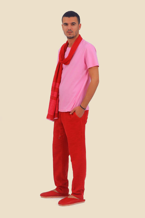 T-Shirt in cotton jersey with round neckline